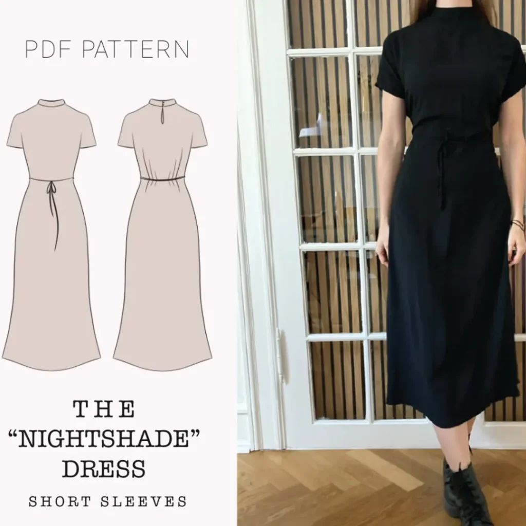 The "Nightshade" dress PDF pattern | pdf printable sewing pattern XS - XXL